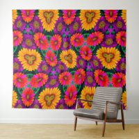 Colourful Daisy Bouquet Pattern