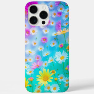 Colourful Daisy Flower Field Art iPhone 16 Pro Max Case