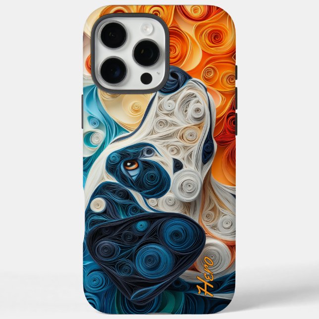 Colourful Dalmatian Portrait Case-Mate iPhone Case (Back)