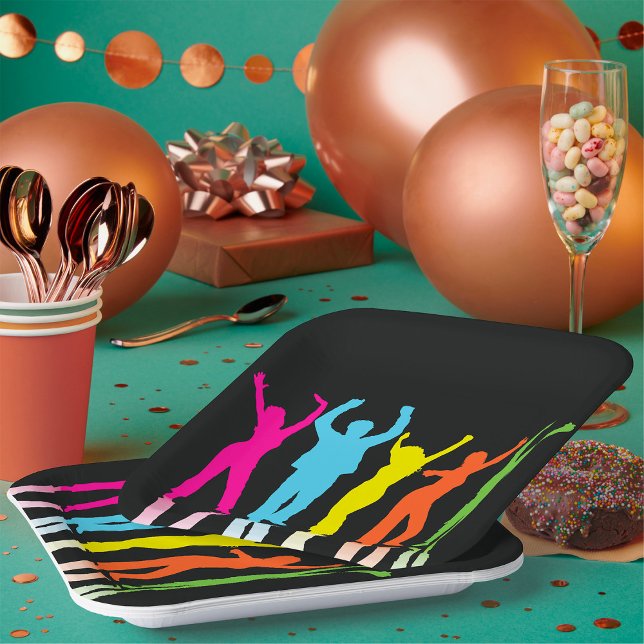 Colourful Dancers Dancing Around Paper Plate (Creator Uploaded)