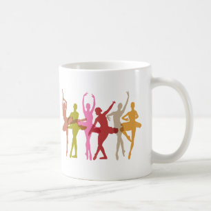 Colourful Dancing Ballerinas Coffee Mug