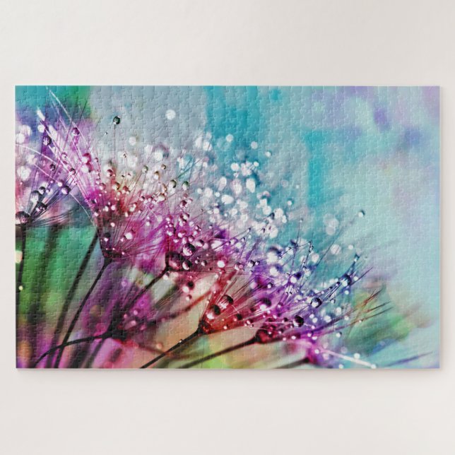 Colourful Dandelion Unique Floral Photo  Jigsaw Puzzle (Horizontal)