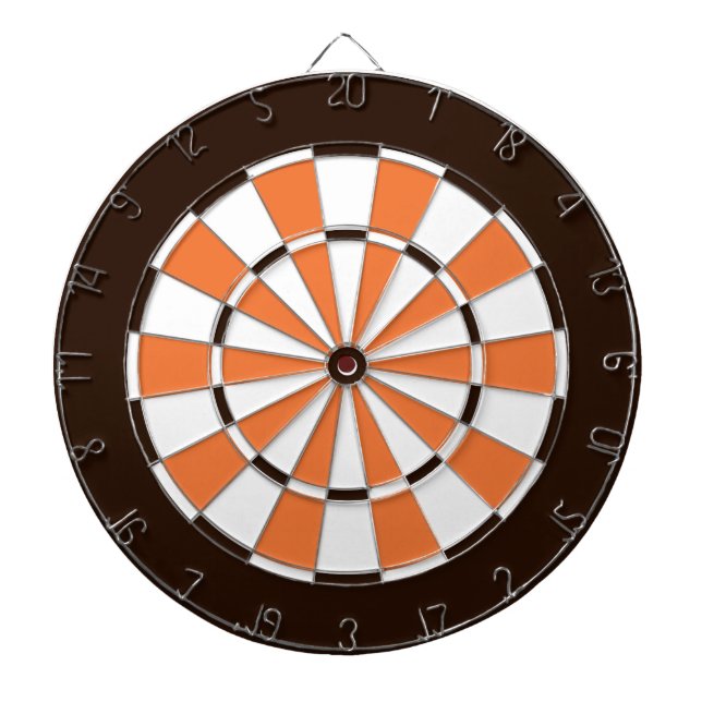 Colourful Dart Board in Cleveland colours. (Front)