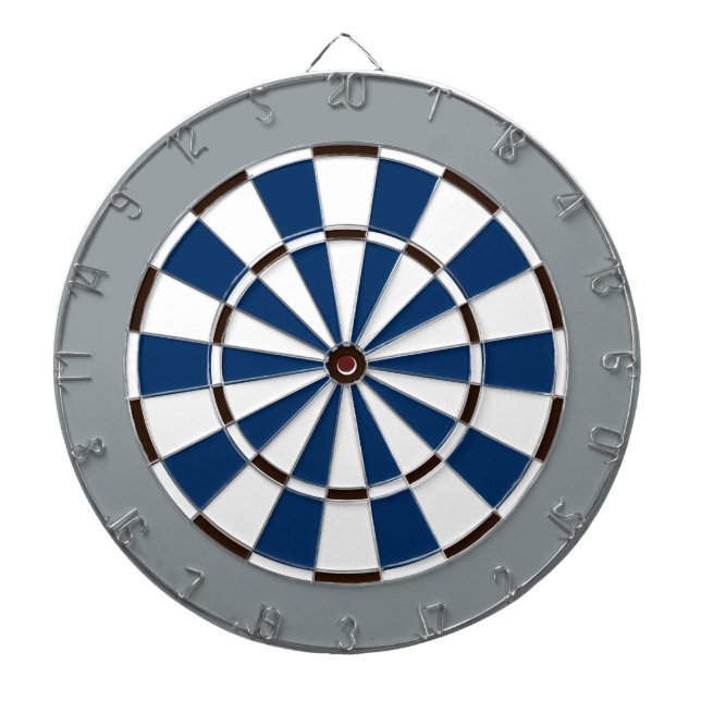 Colourful Dart Board in Dallas colours (Front)