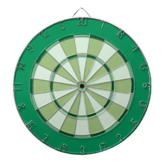 Colourful Dart Board in Green