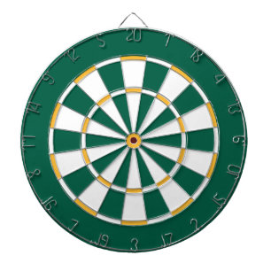 Colourful Dart Board in Green Bay colours