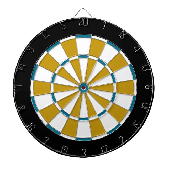 Colourful Dart Board in Jacksonville colours (Front)