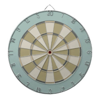 Colourful Dart Board in Muted Neutrals