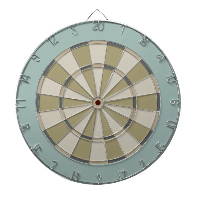 Colourful Dart Board in Muted Neutrals (Front)