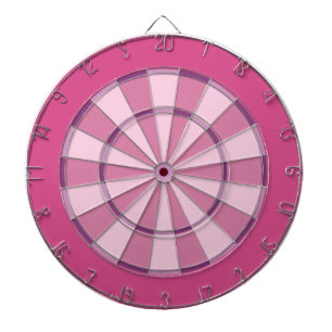 Colourful Dart Board in Pink