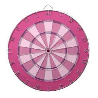 Colourful Dart Board in Pink