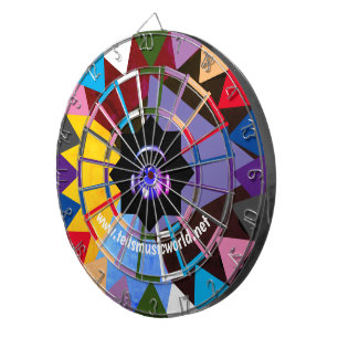 Colourful Dartboard Set