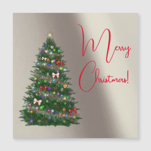 Colourful decorated christmas tree 