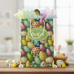 Colourful Decorated Easter Eggs ID1012 Medium Gift Bag