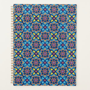 Colourful Decorative Floral Pattern Planner