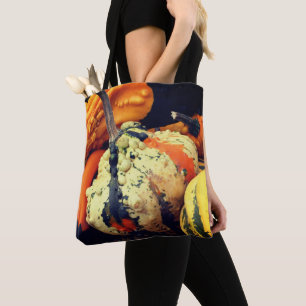 Colourful Decorative Gourds Close Up Fall Tote Bag
