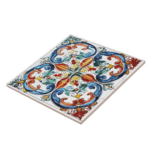 Colourful Decorative Tiles With Intricate Patterns