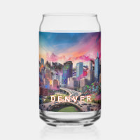 Colourful Denver Skyline