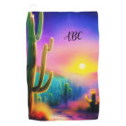 Colourful desert sunset monogram