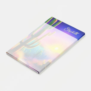 Colourful desert sunset personalised post-it notes