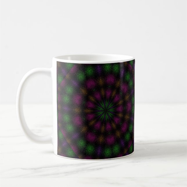 Colourful Design Abstract Artwork Coffee Mug Cup (Left)
