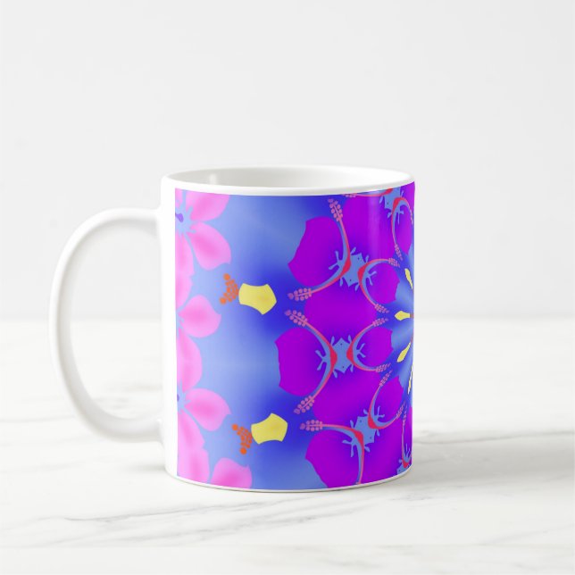 Colourful Design Abstract Artwork Coffee Mug Cup (Left)