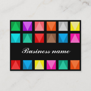 Colourful design business card