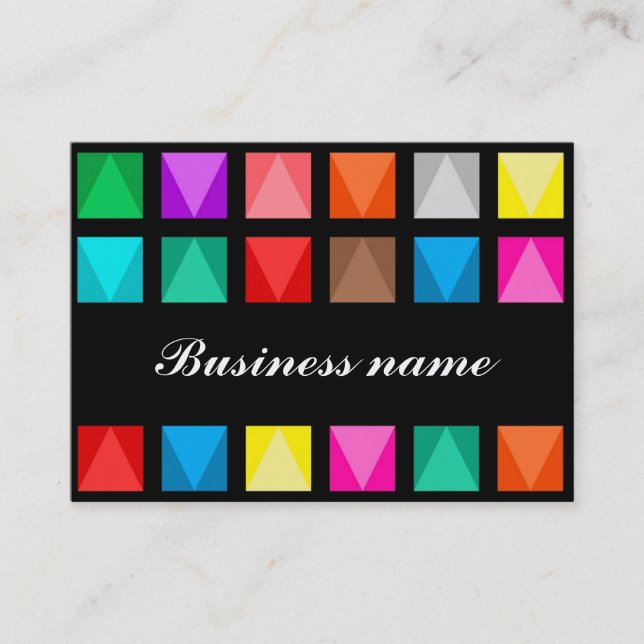 Colourful design business card (Front)