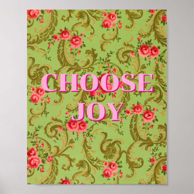 Colourful design, Choose Joy Poster  (Front)