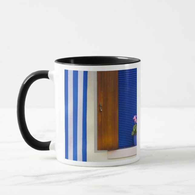 Colourful design contrast on residence mug (Left)