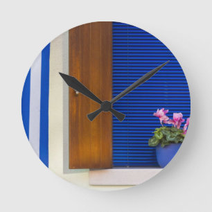 Colourful design contrast on residence round clock