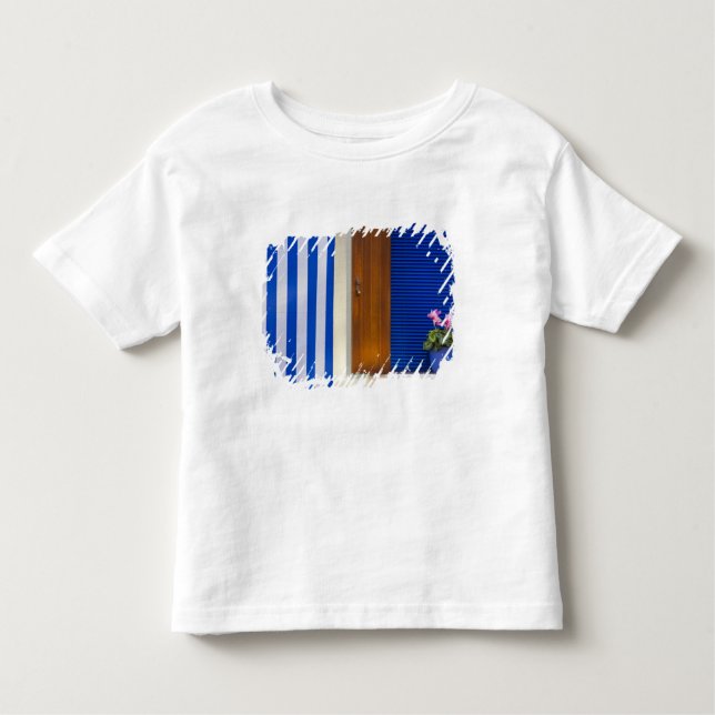 Colourful design contrast on residence toddler T-Shirt (Front)