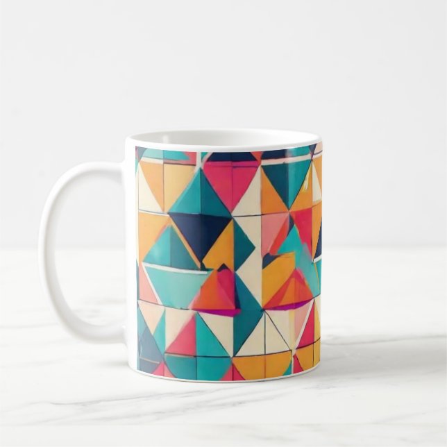 Colourful design, cute, fun  coffee mug (Left)