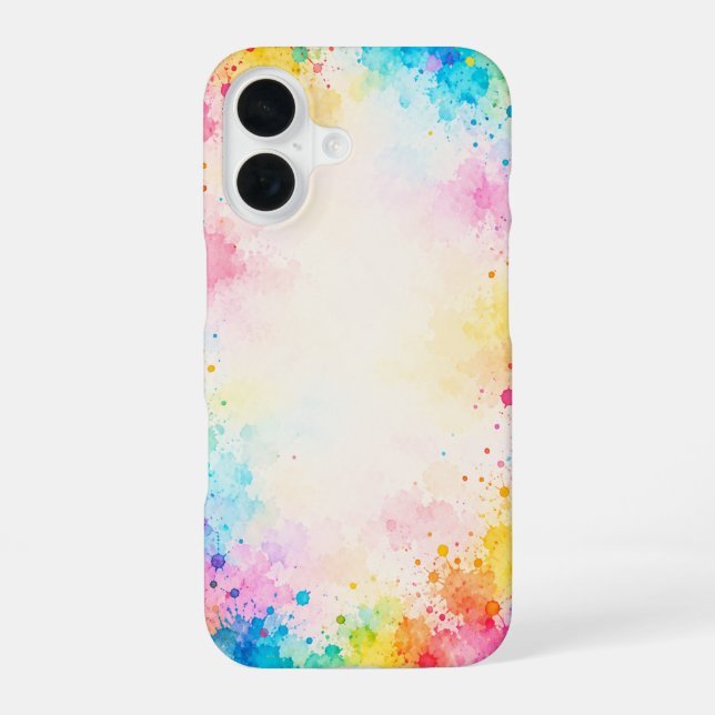 Colourful design  iPhone 16 case (Back)
