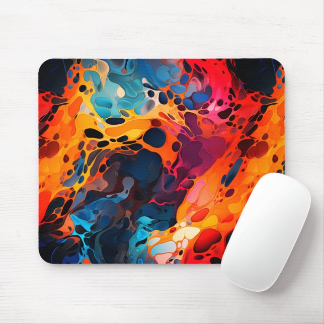 Colourful Design Mouse Pad (With Mouse)