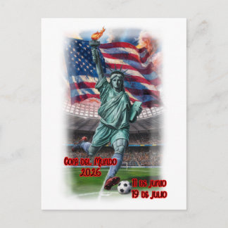 Colourful Design of Statue of Liberty on a  Holiday Postcard