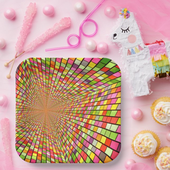 Colourful Design Paper Plate (Party)