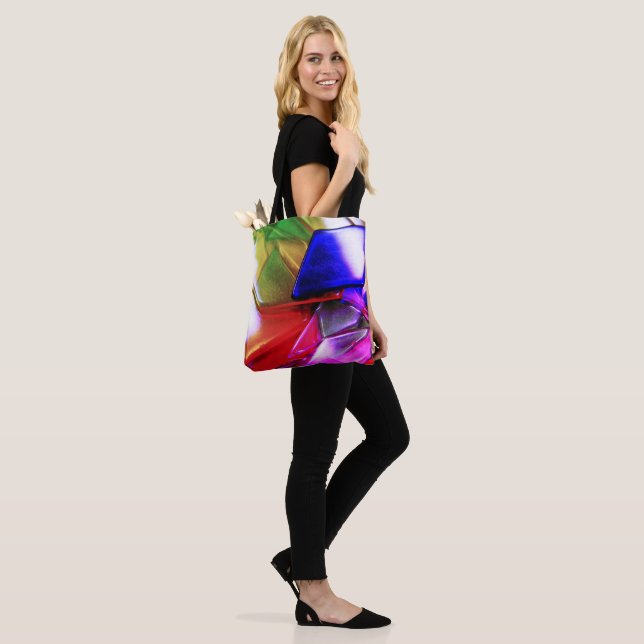 Colourful Design Tote Bag (On Model)
