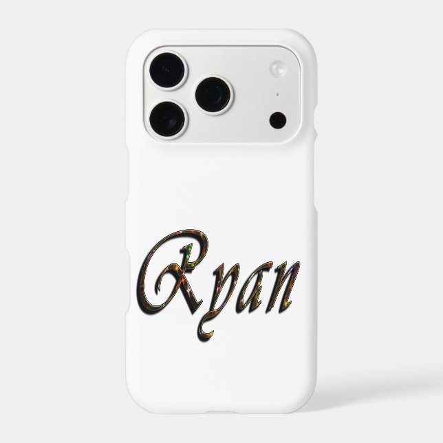 Colourful Designed Ryan Name, (Back)