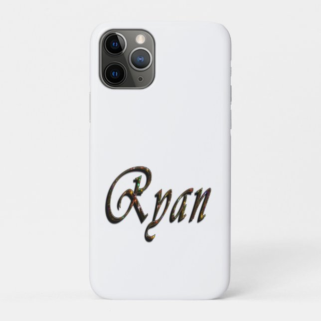 Colourful Designed Ryan Name, Case-Mate iPhone Case (Back)