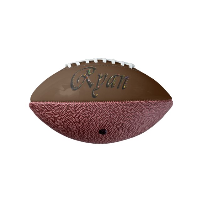 Colourful Designed Ryan Name, Football (Rotated 270)