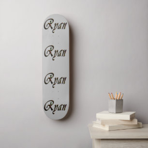 Colourful Designed Ryan Name, Skateboard
