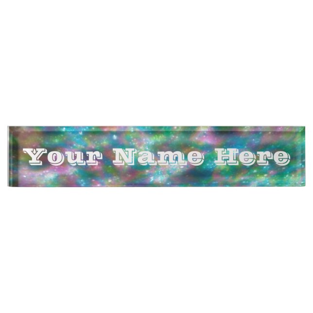Colourful Desk Name Plate (Front)