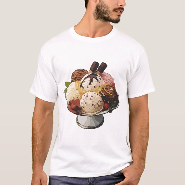 Colourful Dessert Graphic Tee (Front)