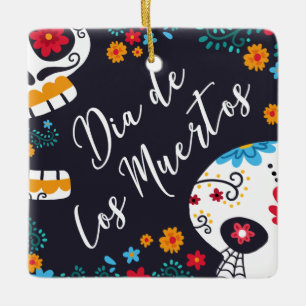 Colourful Dia de los Muertos Ornament