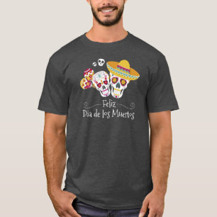 Colourful Dia de Muertos Party Shirt
