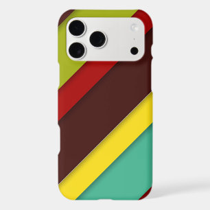 Colourful Diagonal Lines iPhone Case – Modern