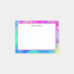 Colourful Diagonal Stripes Retro Post-it Notes