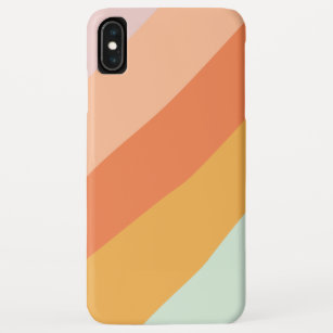 Colourful Diagonal Stripes Retro Sweet Candy Paste Case-Mate iPhone Case