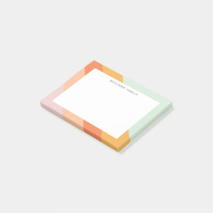 Colourful Diagonal Stripes Retro Sweet Candy Paste Post-it Notes